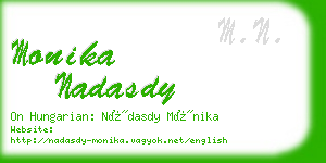 monika nadasdy business card